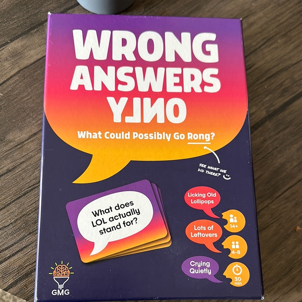 Wrong Answers Only Game